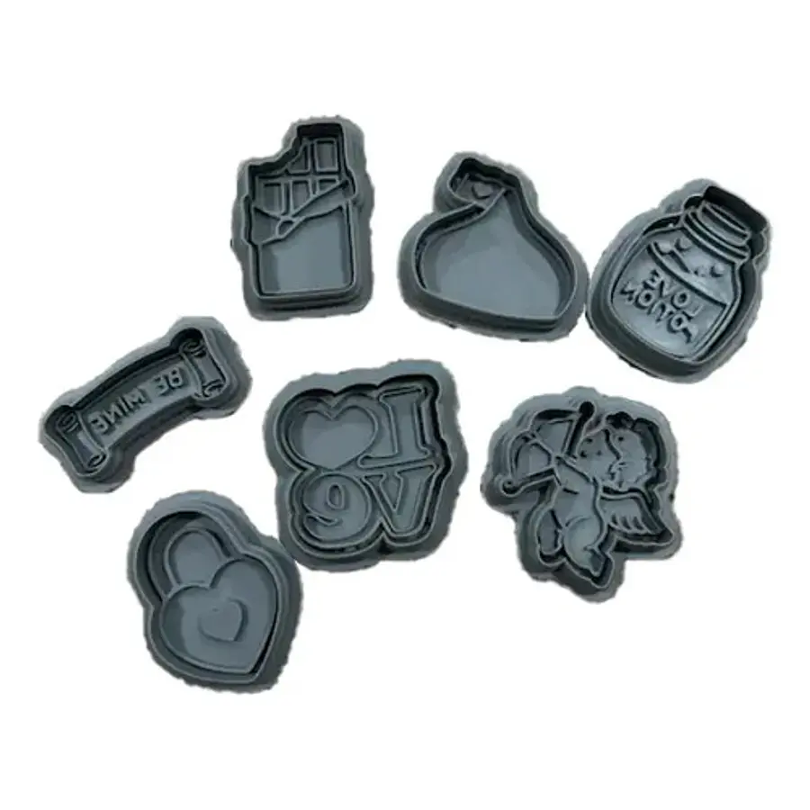 Cortadores De Galletas De San Valentín (pack 7 Un)