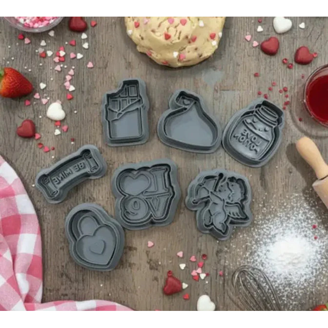 Cortadores De Galletas De San Valentín (pack 7 Un) 2