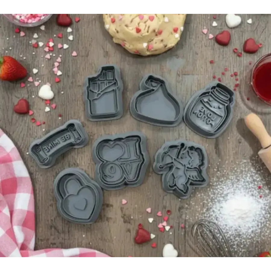 Cortadores De Galletas De San Valentín (pack 7 Un)