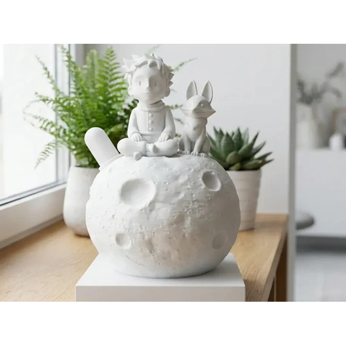 Escultura- Principito En La Luna 2