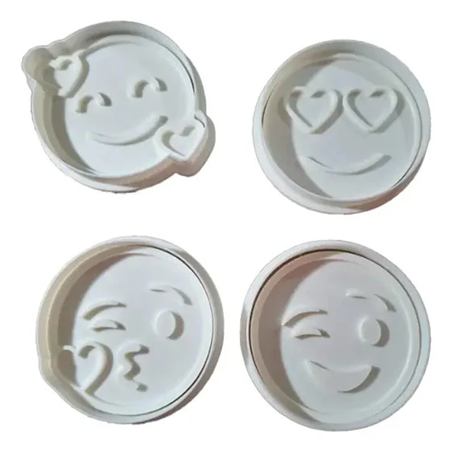 Cortadores De Galletas Emoji Love (pack 4 Un)