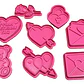 Juego De Cortadores De Galletas De San Valentín (pack 8 Un) - Miniatura 1