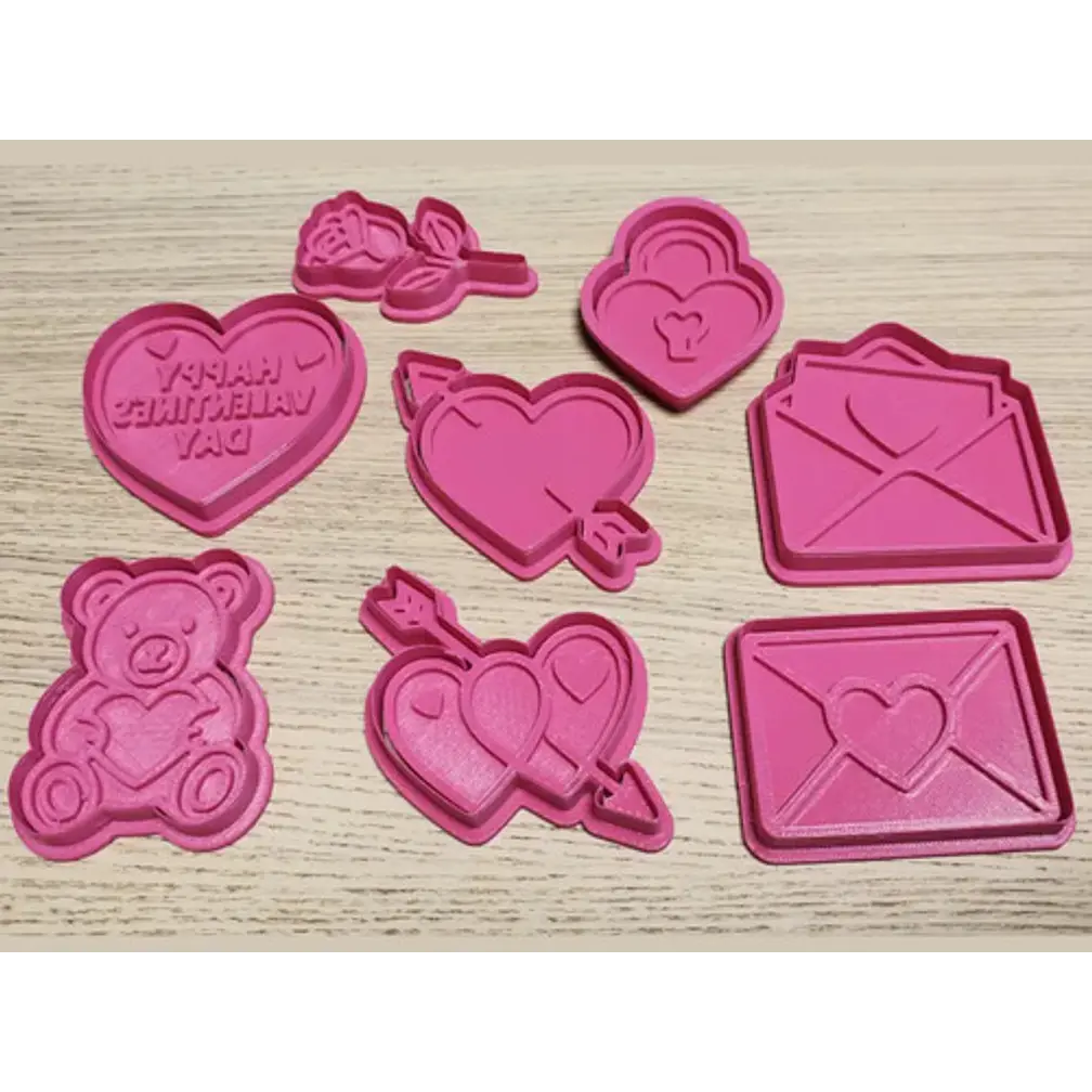 Juego De Cortadores De Galletas De San Valentín (pack 8 Un) 2