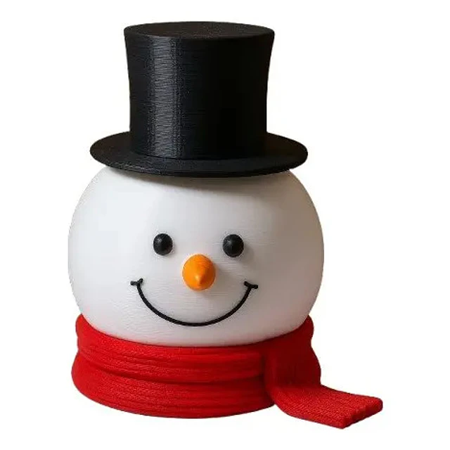Bowl De Cocina Navidad - Muñeco De Nieve Con Sombrero
