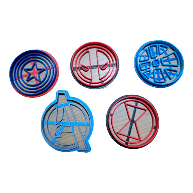 Cortadores De Galletas - Héroes (pack 5 Un)