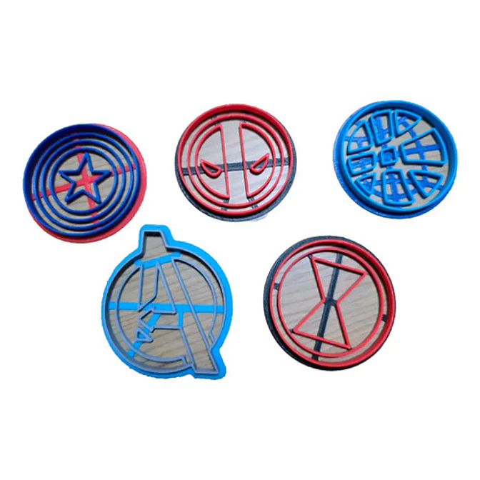Cortadores De Galletas - Héroes (pack 5 Un) 1