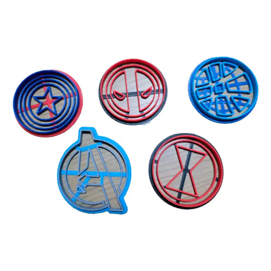 Cortadores De Galletas - Héroes (pack 5 Un)