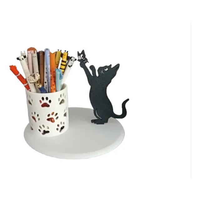 Portalápices De Gato Juguetón