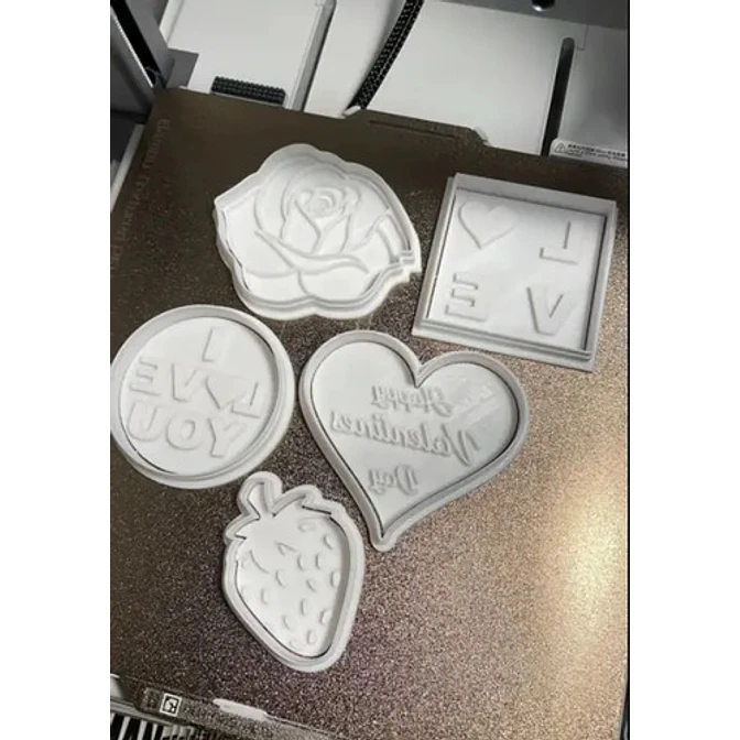 Cortadores Y Sellos De Galletas - San Valentín (pack 5 Un) 3