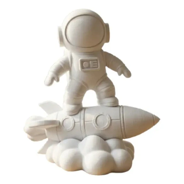Escultura- Astronauta En Cohete