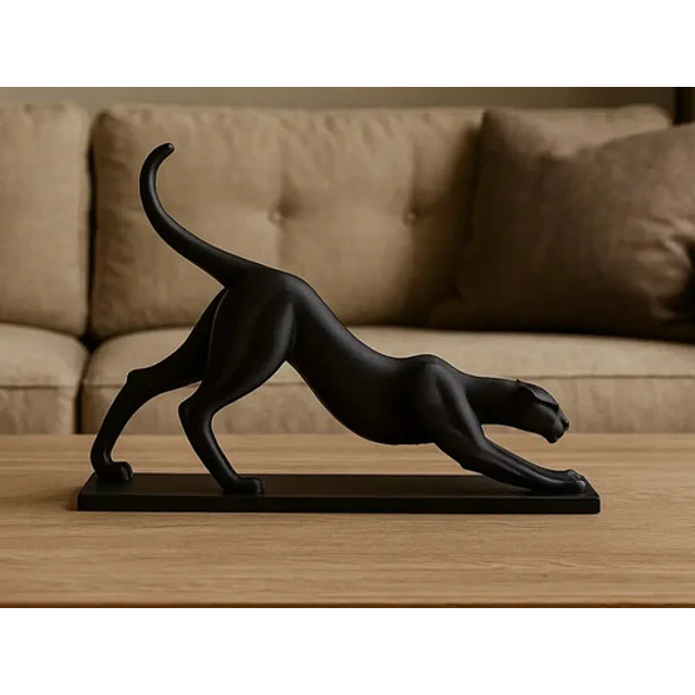 Escultura- Pantera Estirándose