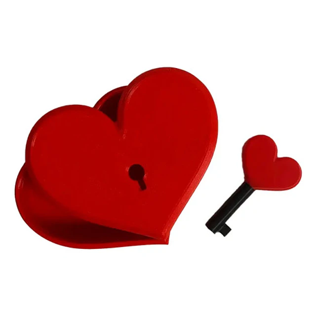 Caja De San Valentín Con Cerradura
