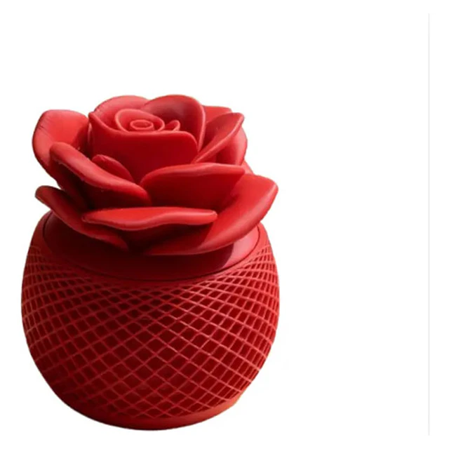 Caja De Almacenamiento De Rosa- San Valentín