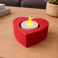 Portavelas De Corazón San Valentín (no Incluye Vela) - Miniatura 1