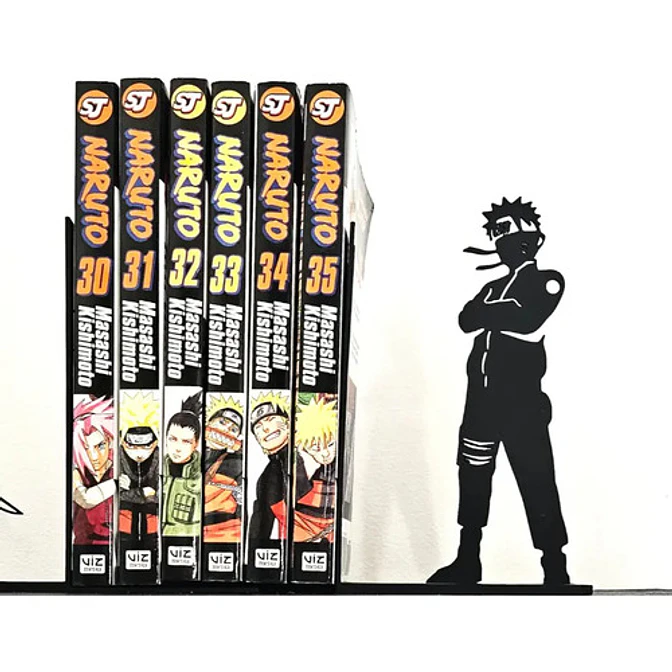 Sujetalibros Naruto De 2 Piezas Decorativo 1