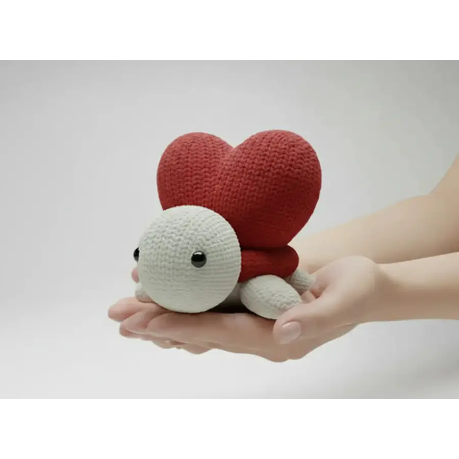 Tortuga De Corazón Tejida - Regalo De San Valentín