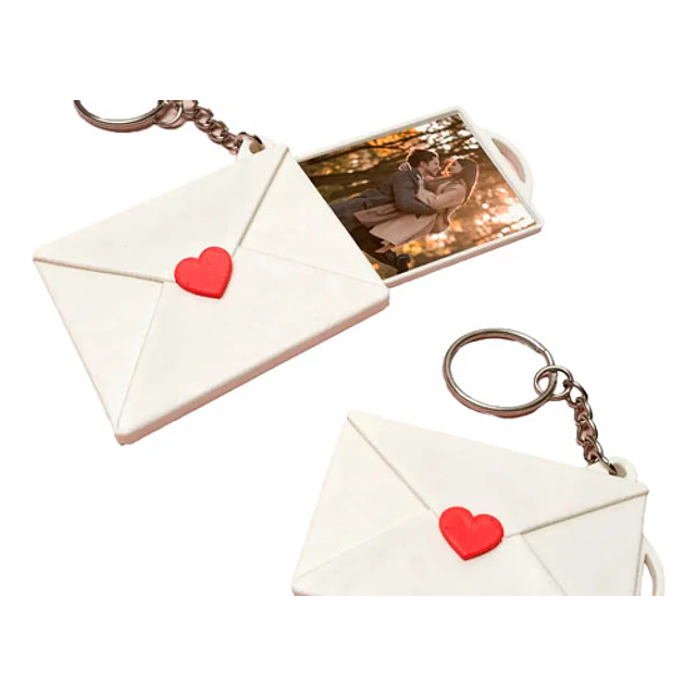 Llavero De Carta Con Foto - Regalo San Valentín