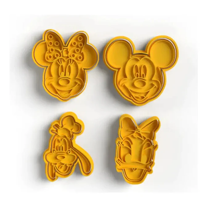 Cortadores De Galletas Mickey Mouse (pack 4 Un) 1