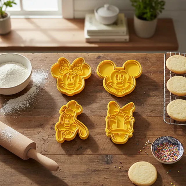 Cortadores De Galletas Mickey Mouse (pack 4 Un)