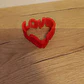 Corazón Volteado Adorno De Amor- San Valentín - Miniatura 3