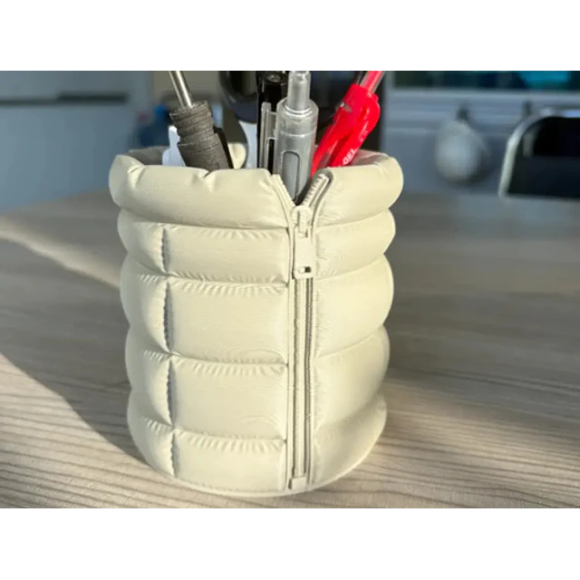 Organizador De Escritorio Estilo Pluma Con Cremallera