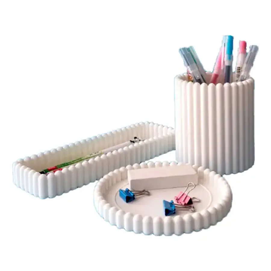 Set Organizador De Escritorio Adorable (pack 3 Un)