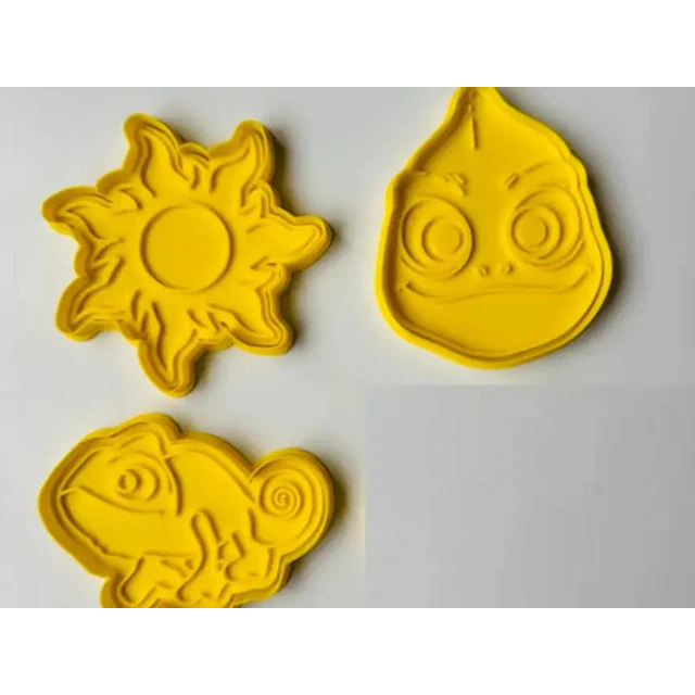 Cortadores De Galletas - Rapunzel (pack 3 Un)
