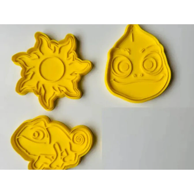 Cortadores De Galletas - Rapunzel (pack 3 Un) 1