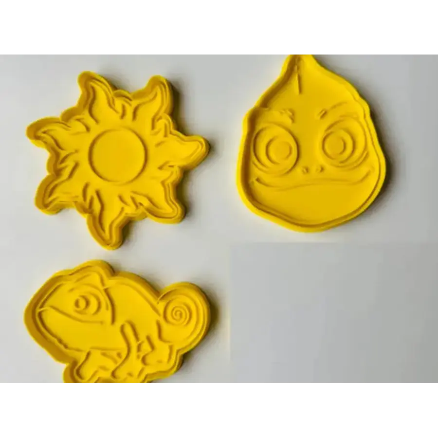 Cortadores De Galletas - Rapunzel (pack 3 Un)