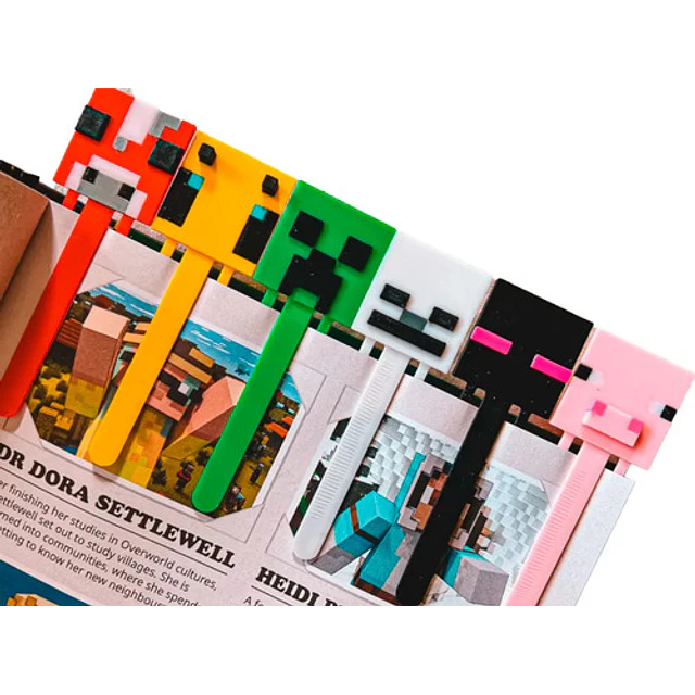 Marcapáginas Colección De Minecraft (pack 6 Un)