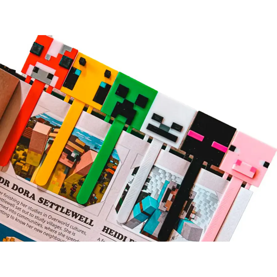 Marcapáginas Colección De Minecraft (pack 6 Un)