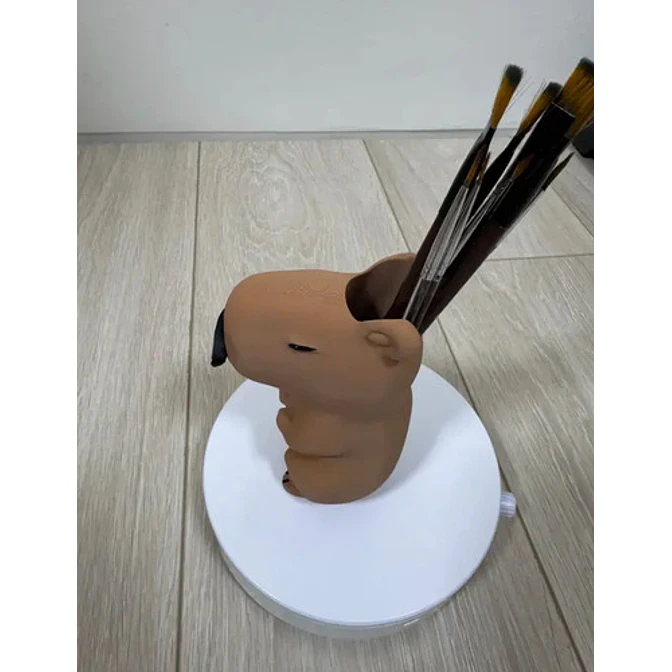 Portalápices De Capibara Con Bigote 3