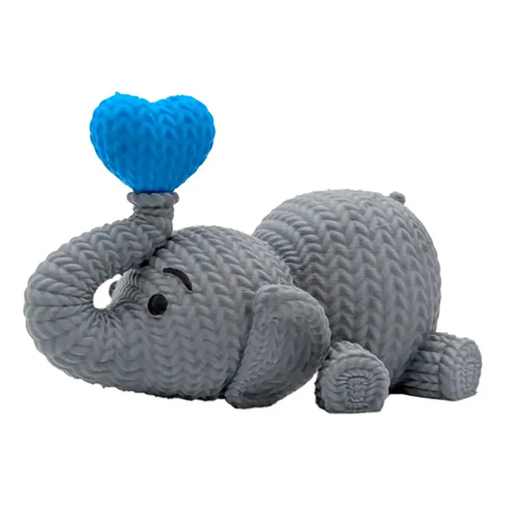 Elefante De Punto Soplando Un Corazón - San Valentín 3