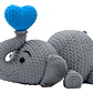 Elefante De Punto Soplando Un Corazón - San Valentín - Miniatura 3