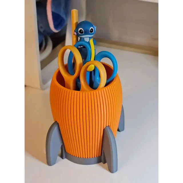 Portalápices Diseño Cohete