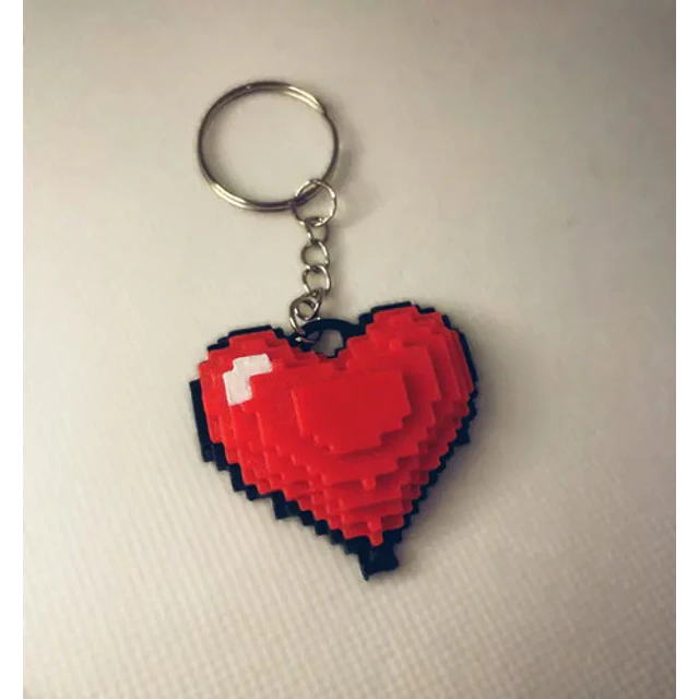 Llavero Corazón Pixel- San Valentín