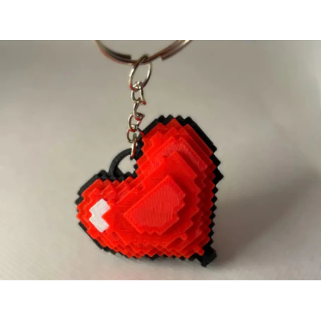 Llavero Corazón Pixel- San Valentín