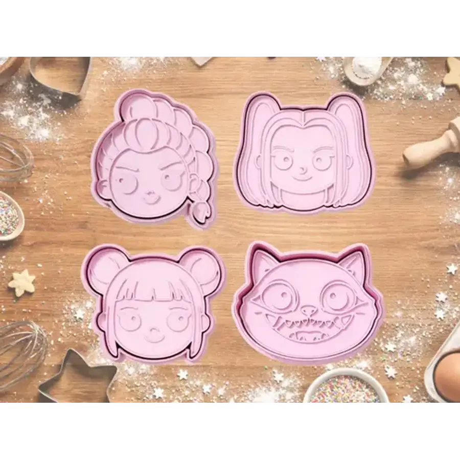 Cortadores De Galletas - Guerreras Kpop (pack 4 Un)