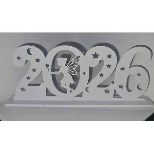 Figura Decorativa - Diseño 2 Año Nuevo 2026
