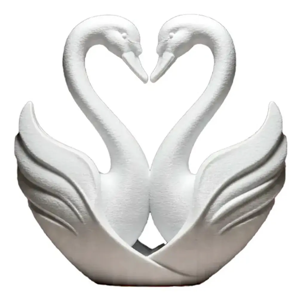 Figura Decorativa - Corazón De Cisnes 1