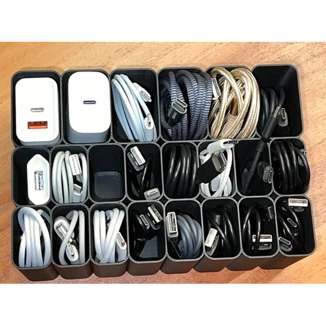 Organizador De Escritorio Para Cables Usb