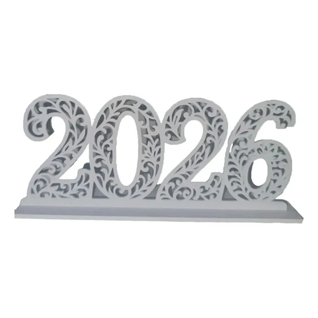 Figura Decorativa - Letrero Año Nuevo 2026