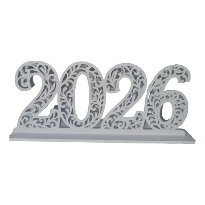 Figura Decorativa - Letrero Año Nuevo 2026 1