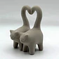 Figura Decorativa - Gatitos Con Cola Corazón - Miniatura 3