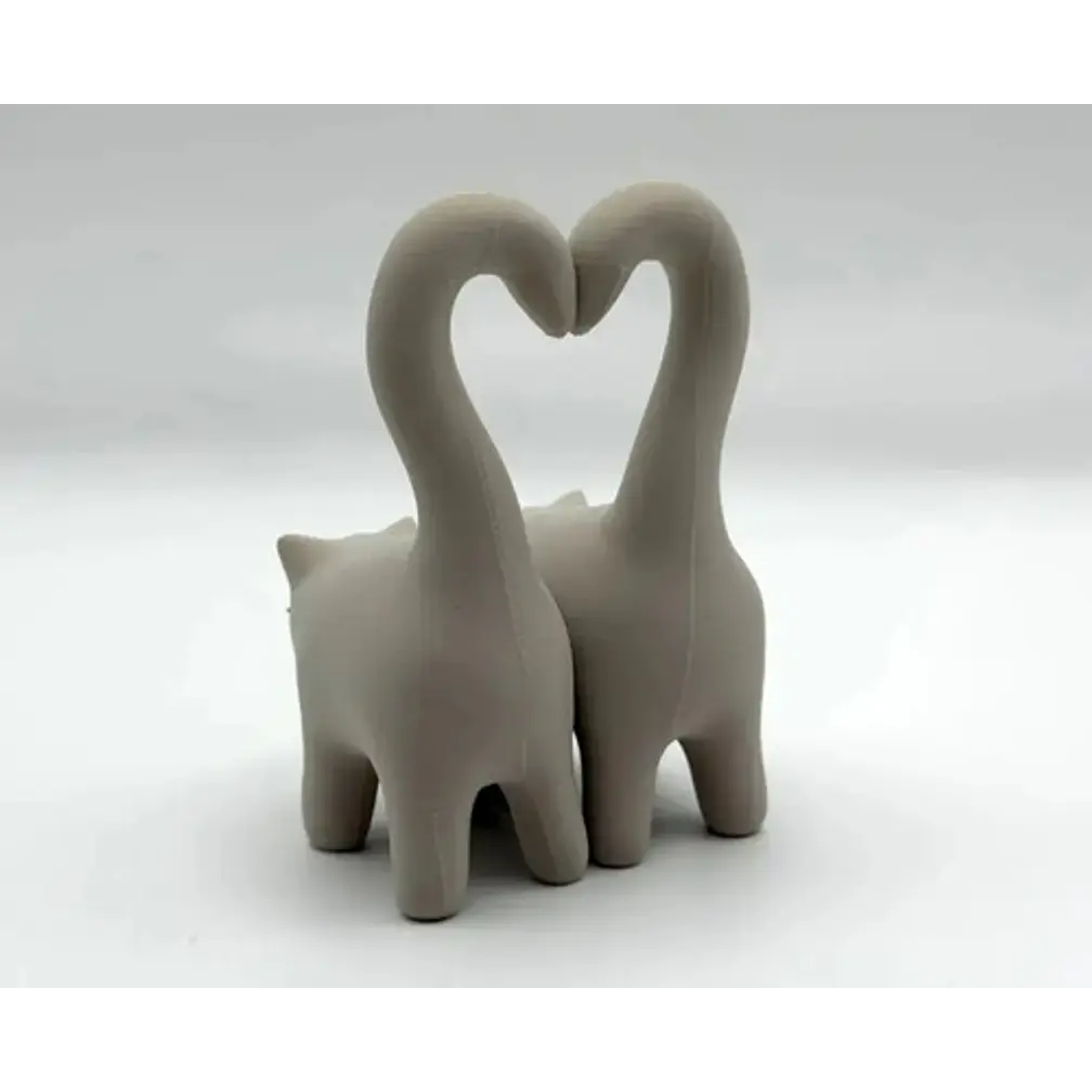 Figura Decorativa - Gatitos Con Cola Corazón 4