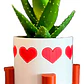 Maceta De Corazones - San Valentín - Miniatura 1
