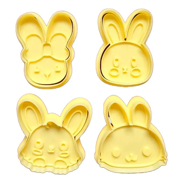 Cortadores De Galletas - Conejitos De Pascua (pack 4 Un)