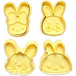 Cortadores De Galletas - Conejitos De Pascua (pack 4 Un) - Miniatura 1
