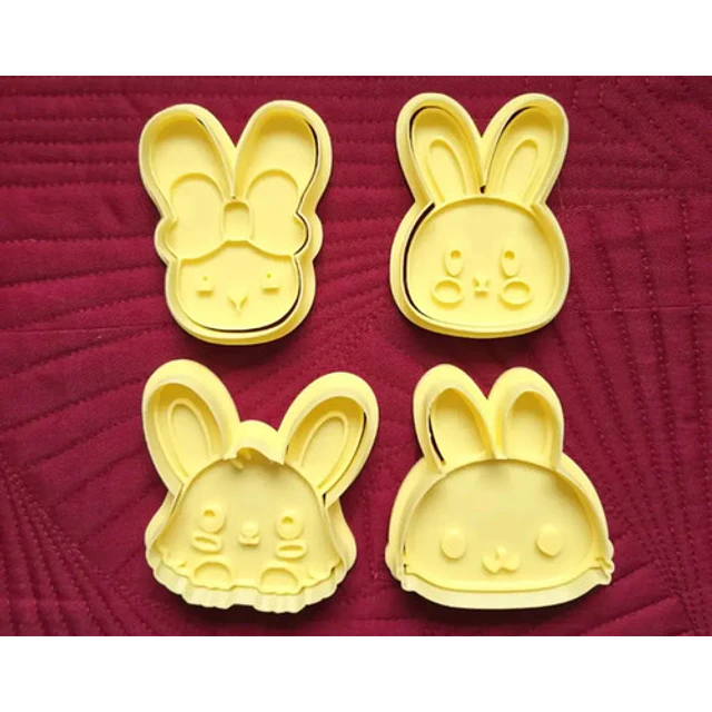 Cortadores De Galletas - Conejitos De Pascua (pack 4 Un)