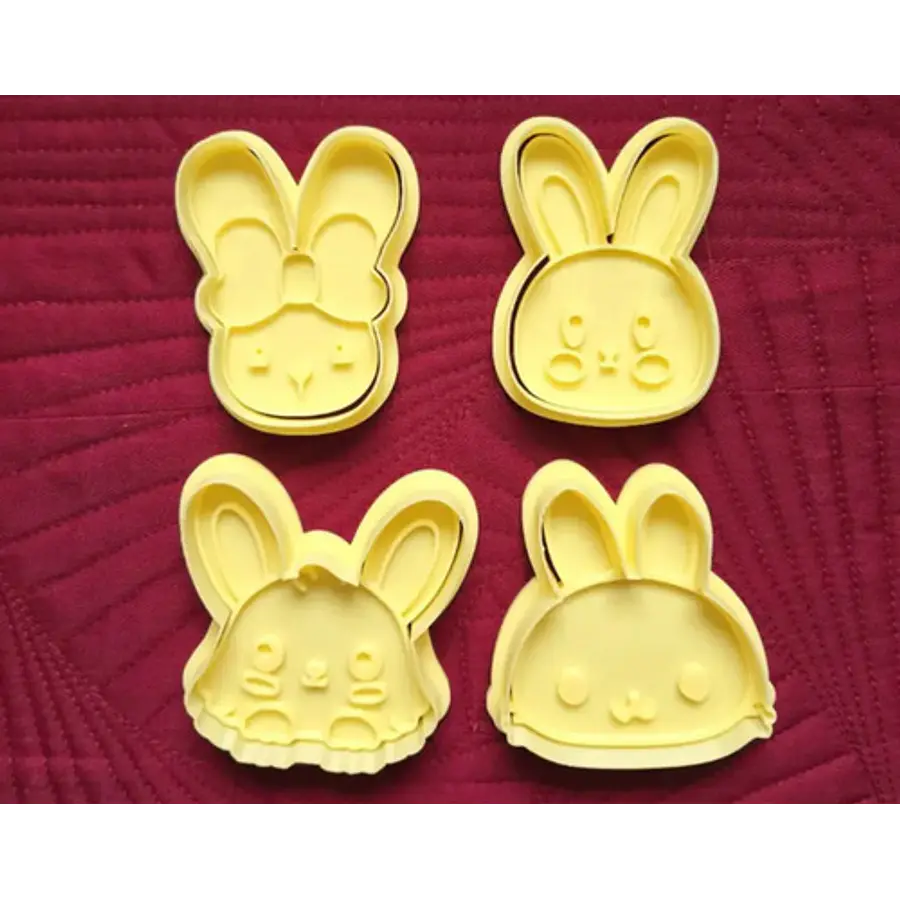 Cortadores De Galletas - Conejitos De Pascua (pack 4 Un)